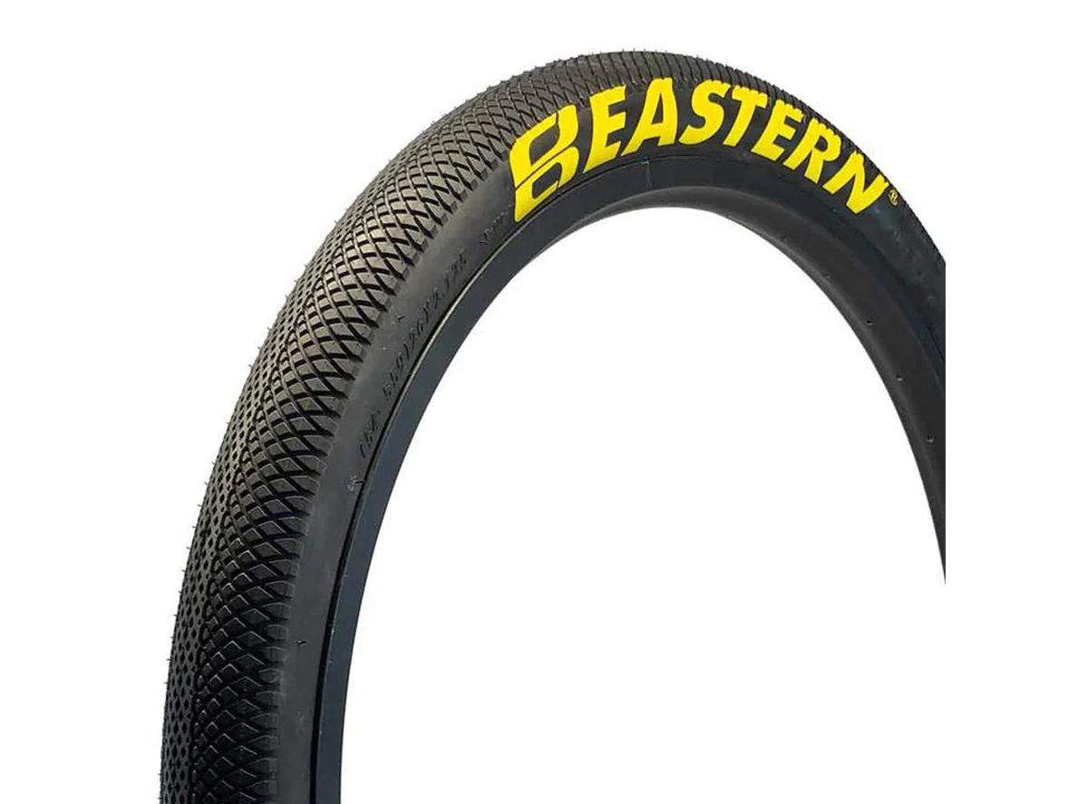 Eastern Growler 26" BMX/Cruiser Tire - Black-Yellow Logo