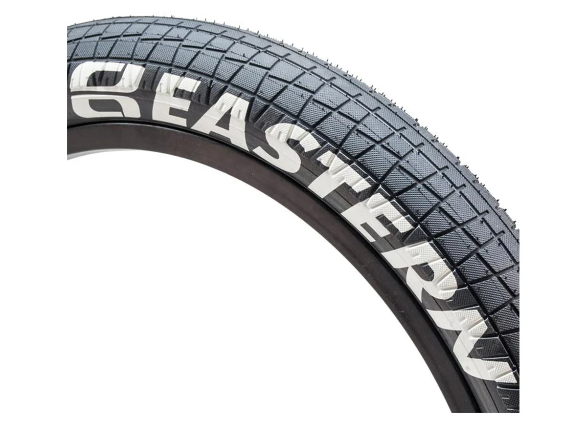 Eastern Throttle 20" BMX Tire - Black-White Logos