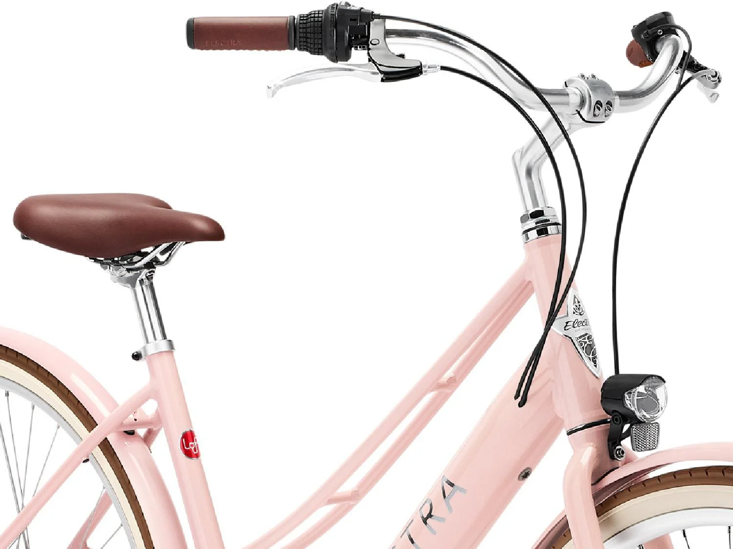 Electra Loft Go! 7D EQ Step-Thru 700c Bike - Cloud Pink - Image 3