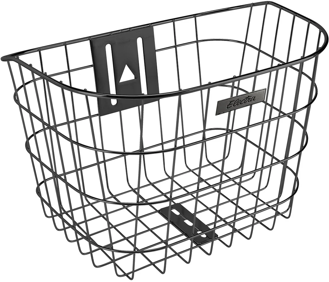 Electra Stainless Headset Mounted Basket - Black