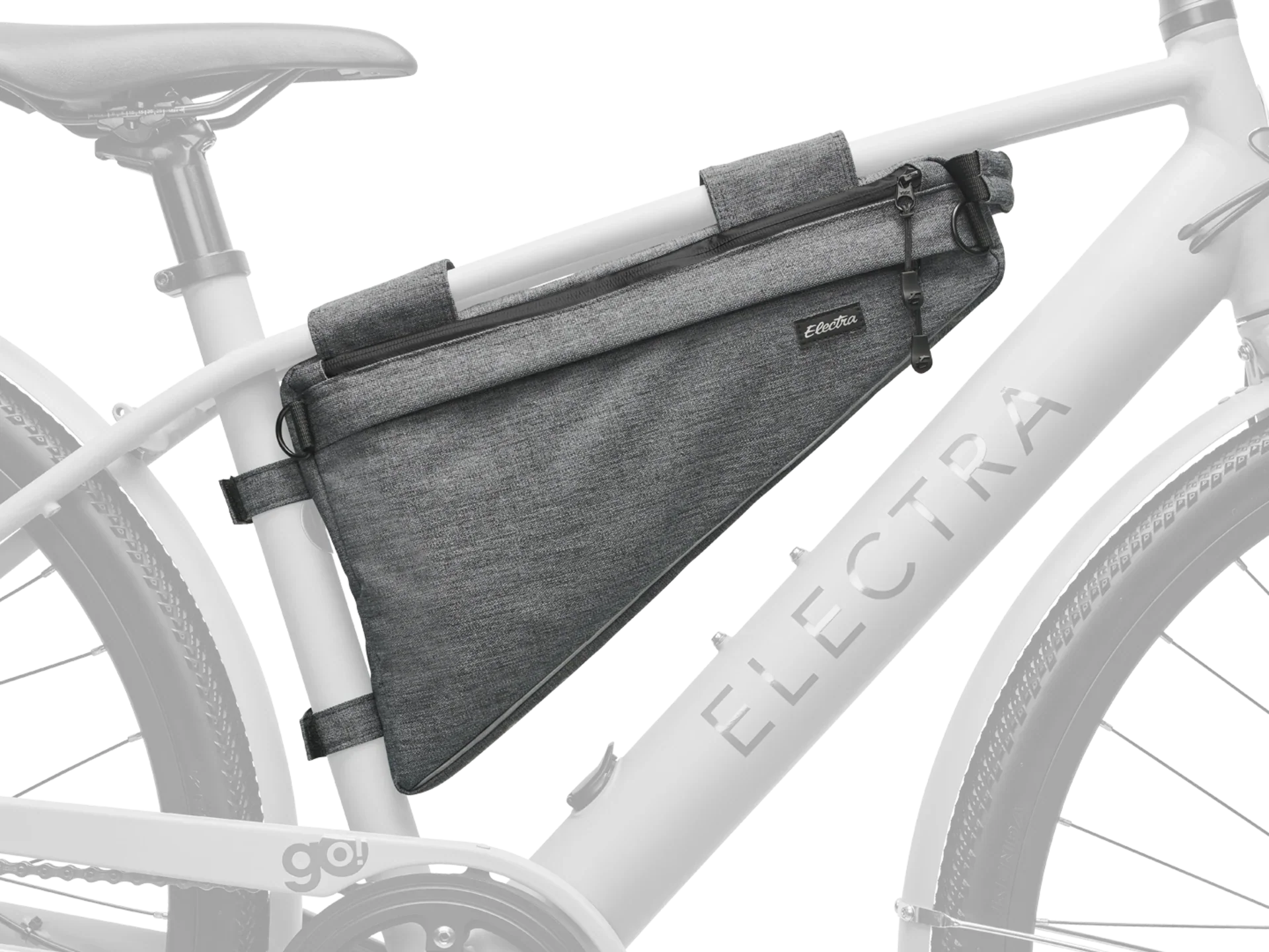 Electra Triangle Frame Bag - Gray - Image 7