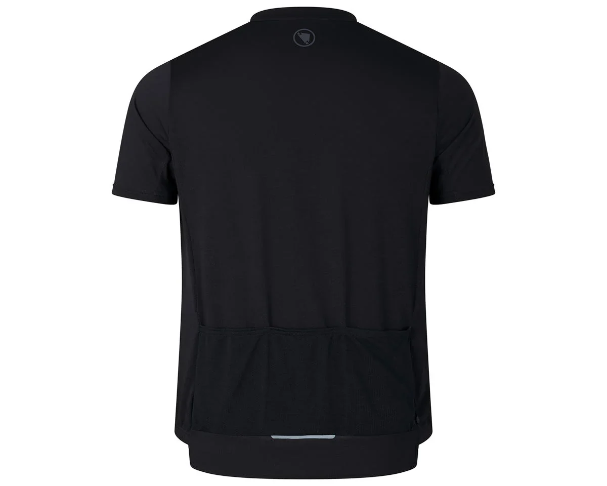 Endura Loop Short Sleeve Zipped MTB Jersey - Black - Image 2
