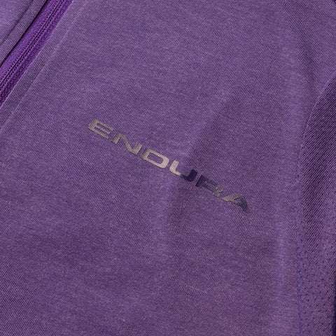 Endura Loop Short Sleeve Zipped Road Jersey - Womens - Heather - Image 2