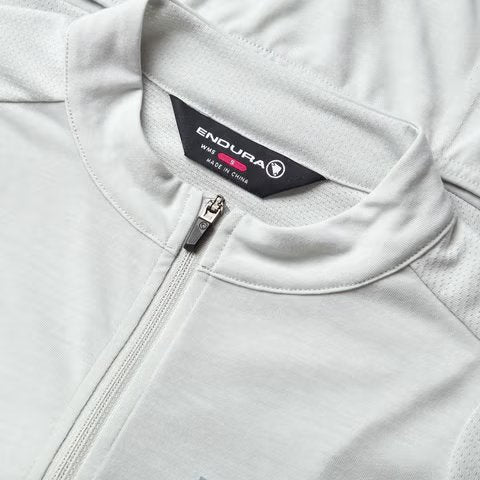 Endura Loop Short Sleeve Zipped Road Jersey - Womens - Mains Gray - Image 3