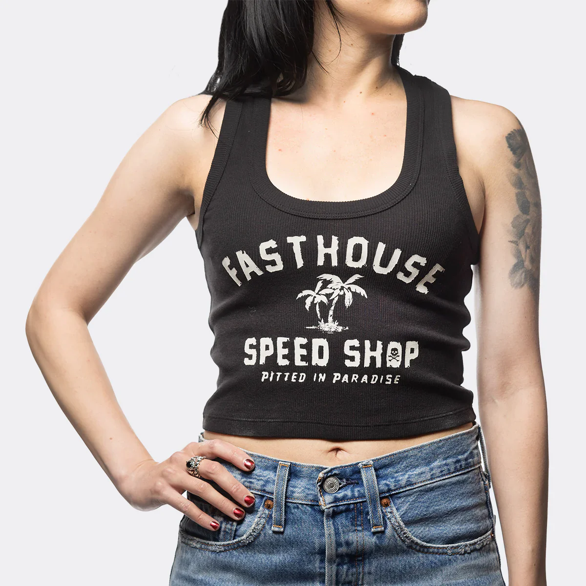 Fasthouse Alkyd Tank - Womens - Black - Image 3