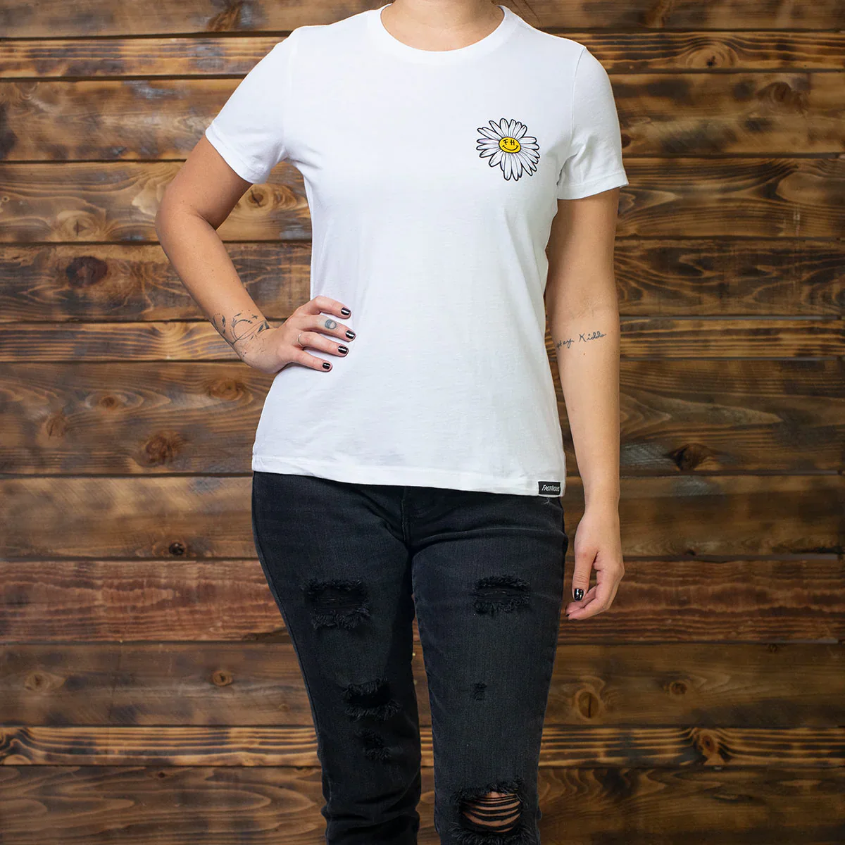 Fasthouse All Smiles Tee - Womens - White - Image 2