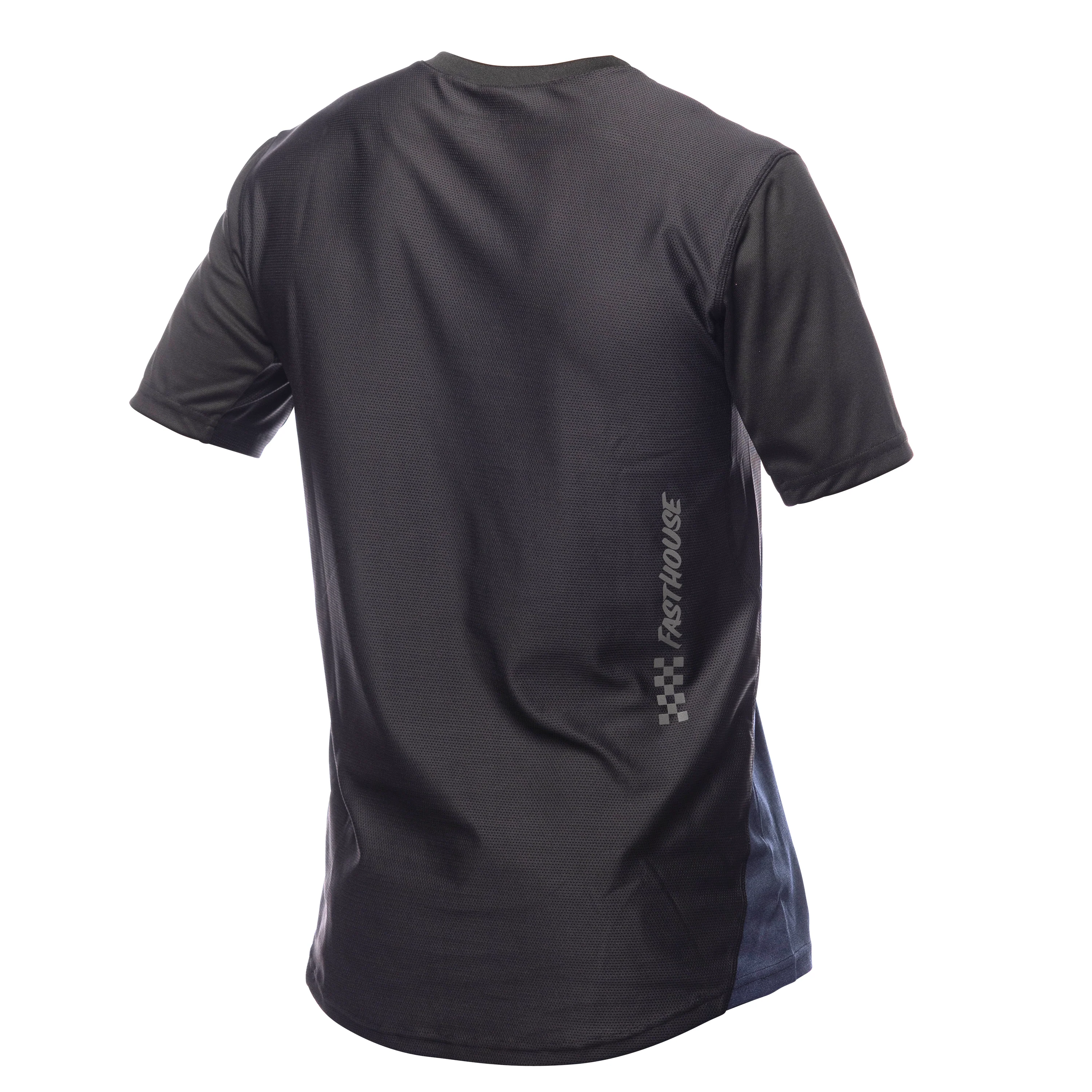 Fasthouse Alloy Mesa Short Sleeve MTB Jersey - Youth - Heather Red-Navy - Image 2