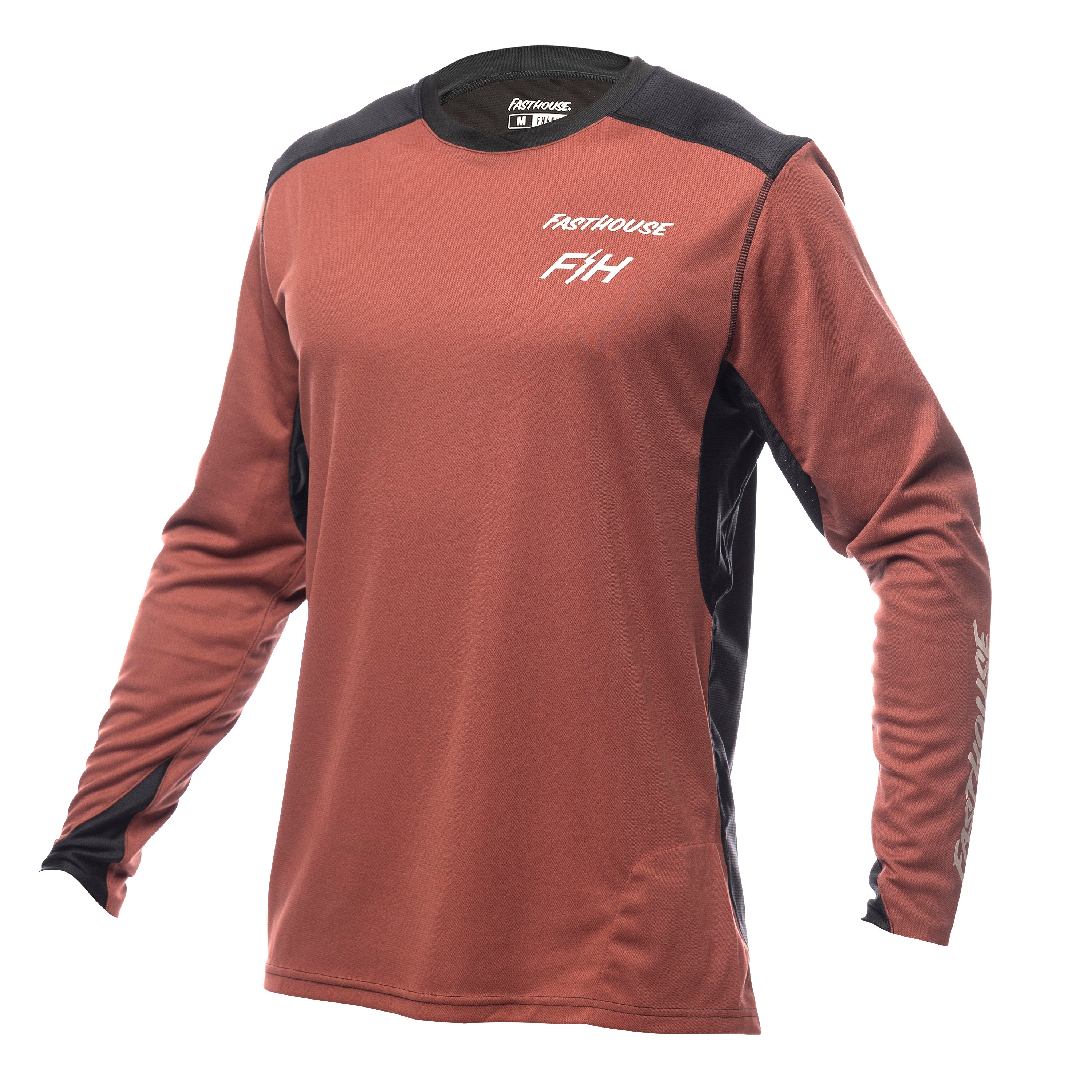 Fasthouse Alloy Rally Long Sleeve MTB Jersey - Clay-Black
