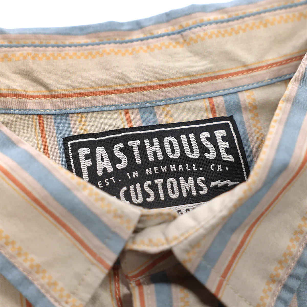Fasthouse Bess Short Sleeve Button Up Shirt - Cream - Image 2