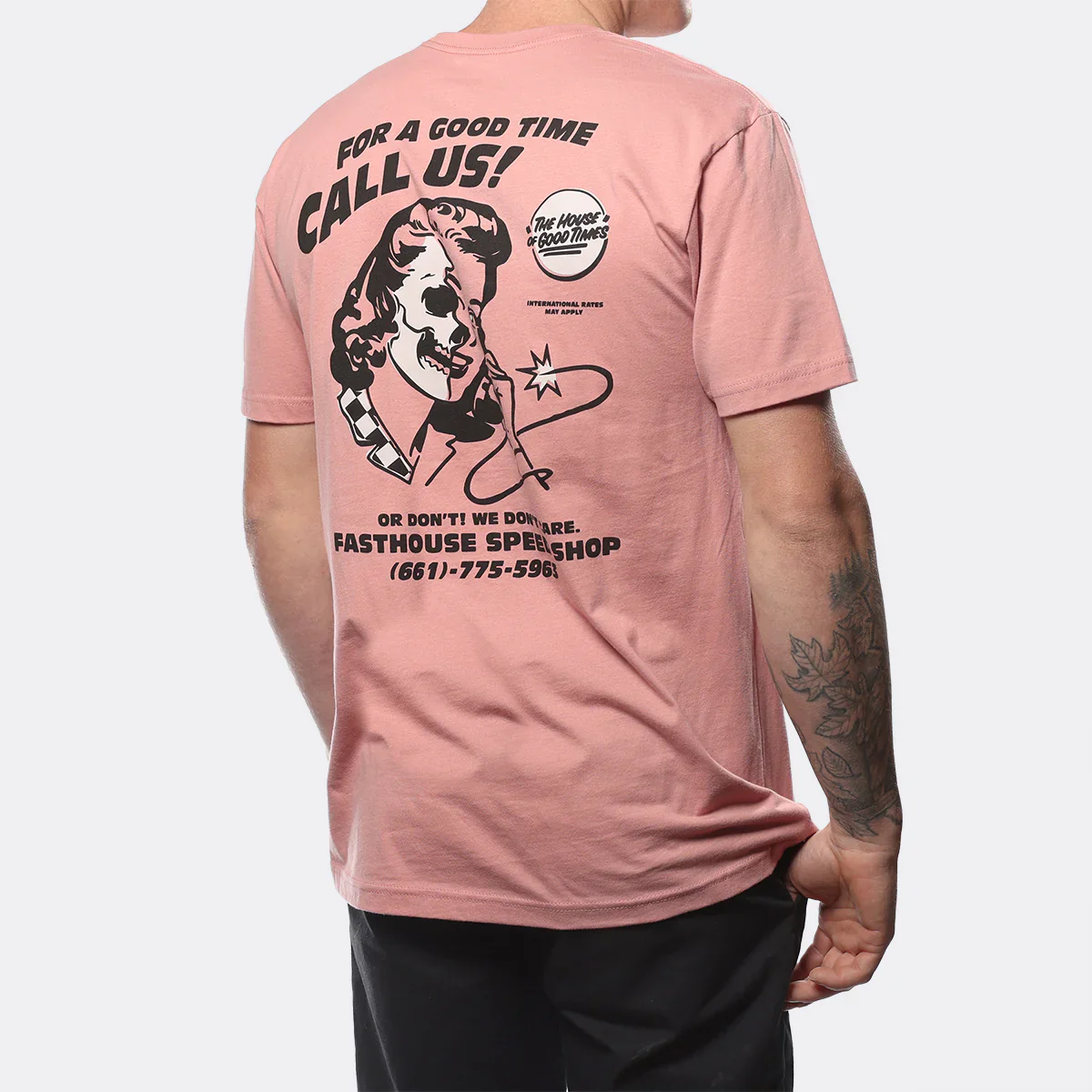 Fasthouse Call Us Tee - Desert Pink - Image 3