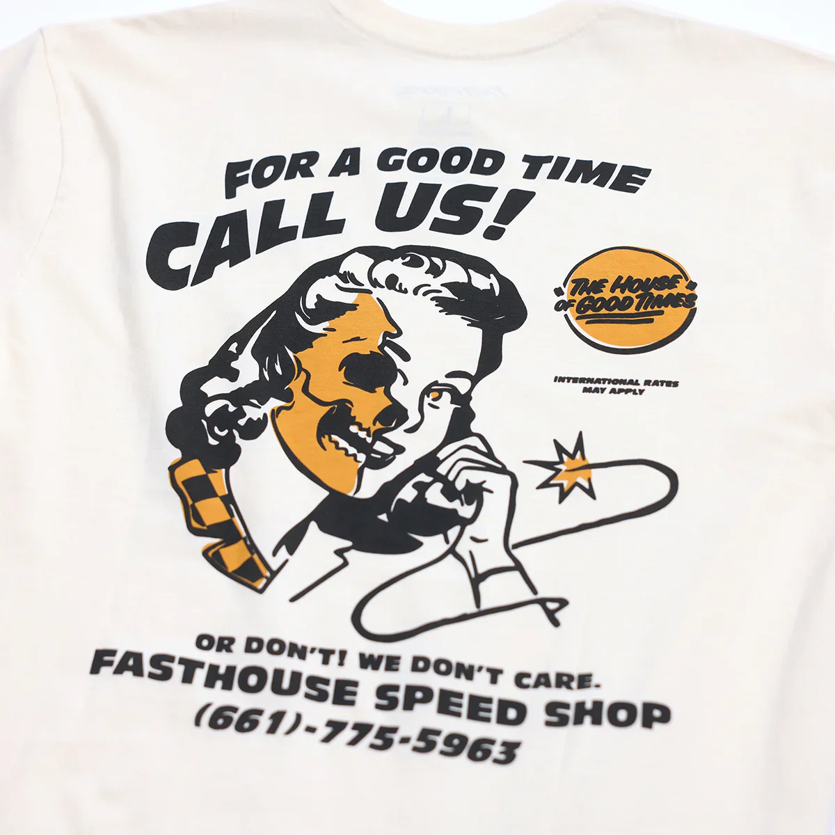 Fasthouse Call Us Tee - Natural - Image 4