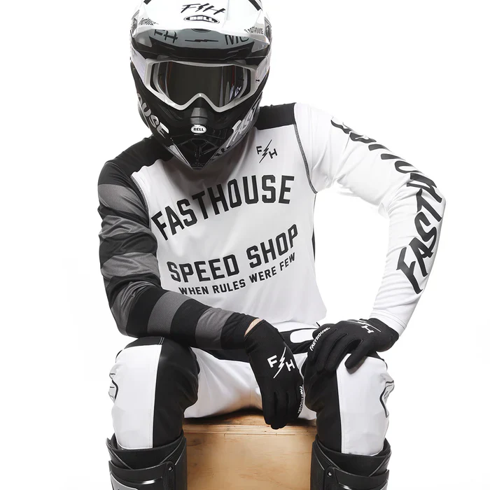 Fasthouse Carbon Jersey - Black-White - Image 2