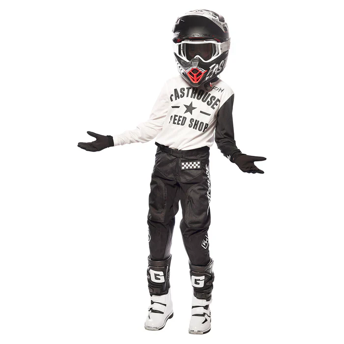 Fasthouse Carbon Jersey - Youth - White - Image 3
