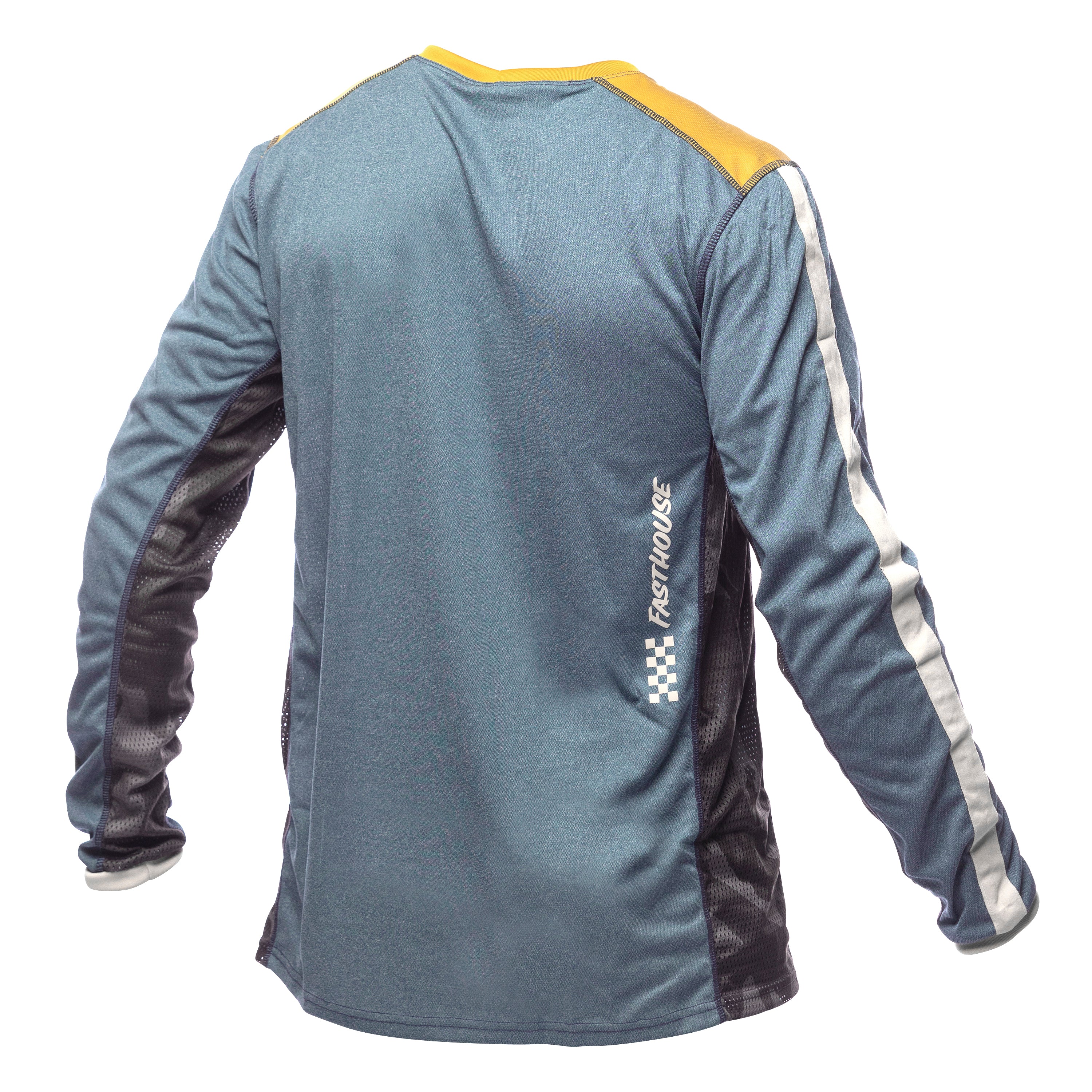 Fasthouse Classic Acadia Long Sleeve MTB Jersey - Youth - Heather Indigo - Image 2