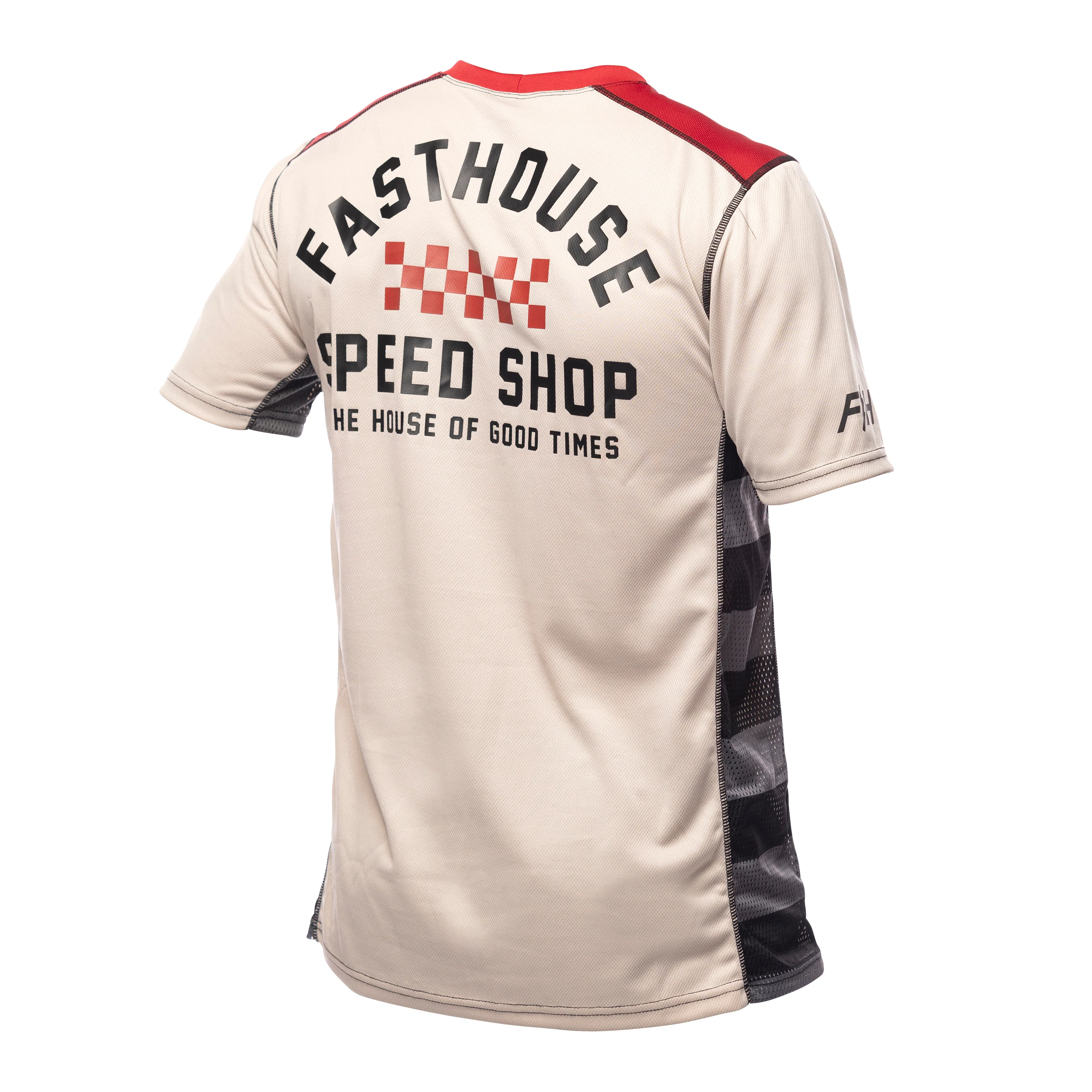Fasthouse Classic Outland Short Sleeve MTB Jersey - Cream - Image 2