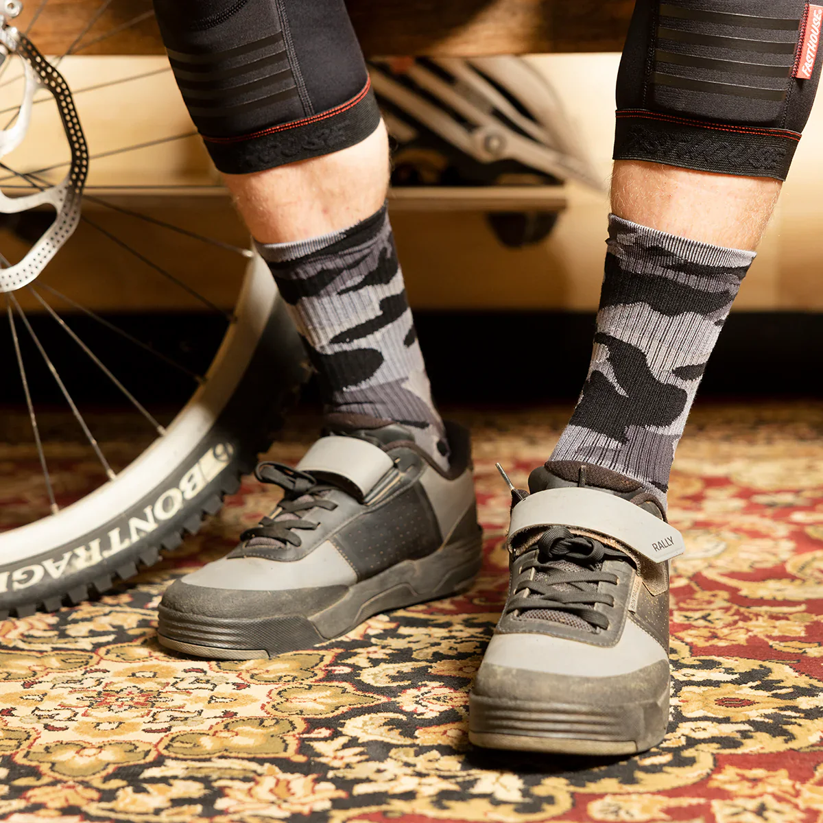 Fasthouse Delta Sock - Black-Camo - Image 2