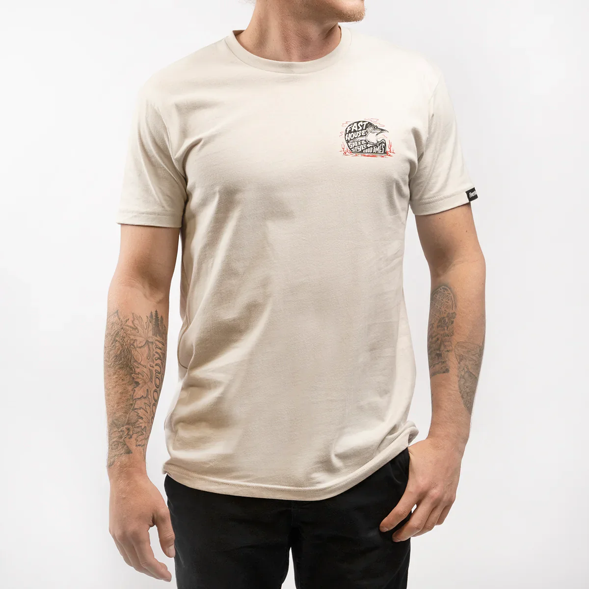 Fasthouse Dust Devil Tee - Sand - Image 2