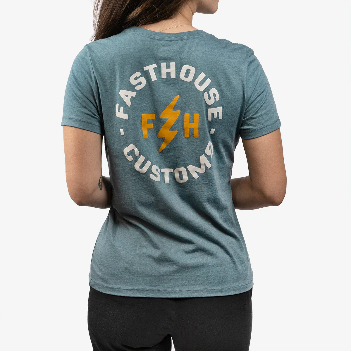 Fasthouse Easy Rider Tee - Womens - Heather Slate - Image 3