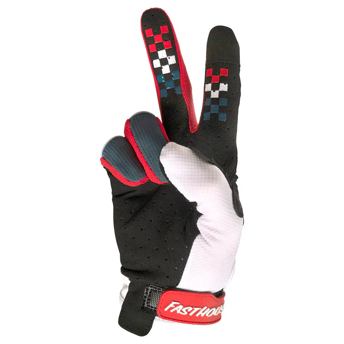 Fasthouse Elrod Astre Glove - Youth - White-Slate - Image 2