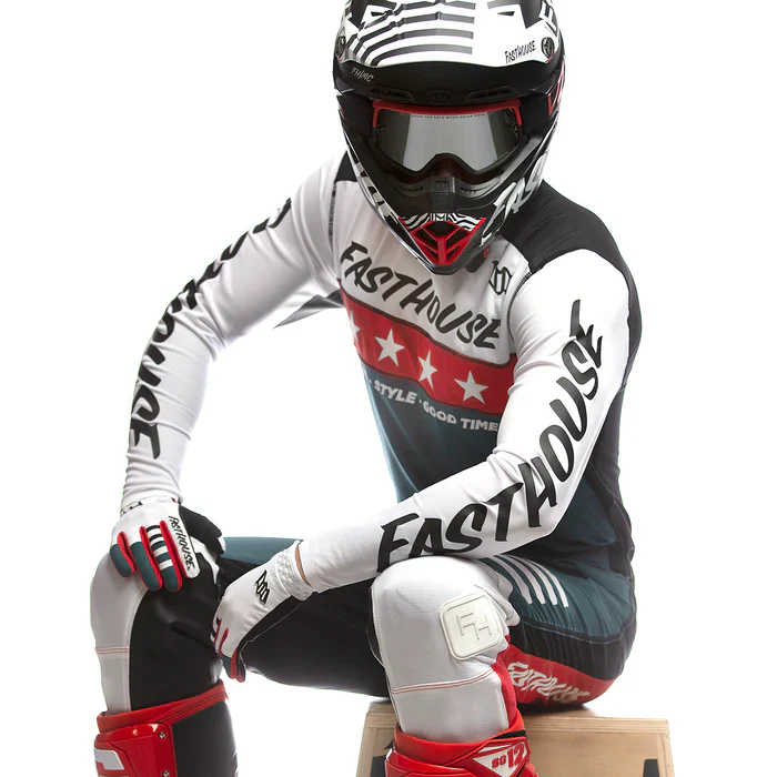 Fasthouse Elrod Astre Jersey - White-Slate - Image 3