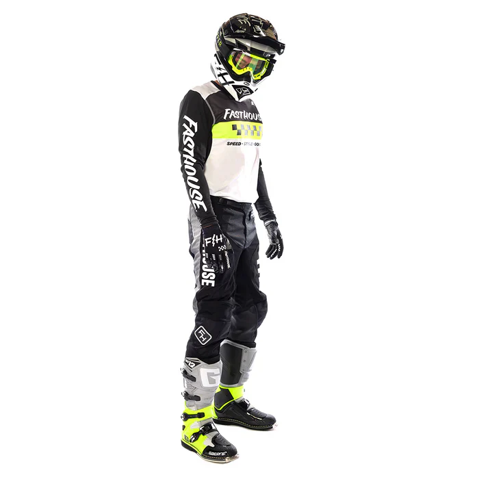Fasthouse Elrod Jersey - Black-High Viz - Image 5