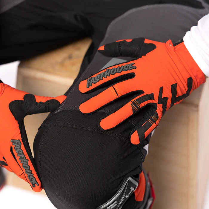 Fasthouse Elrod Nocturne Glove - Red - Image 5