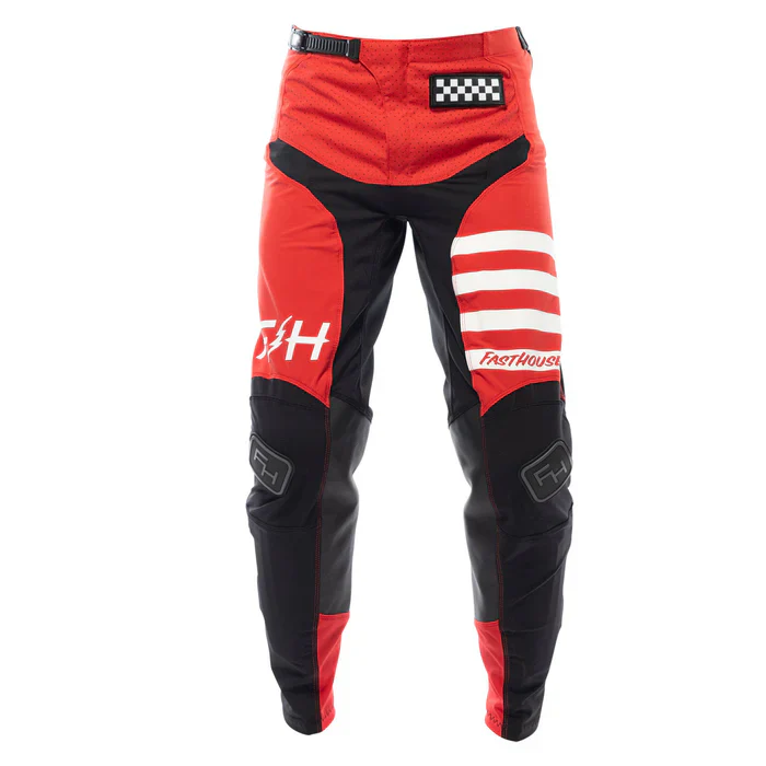 Fasthouse Elrod Pant - Red-Black - Image 4