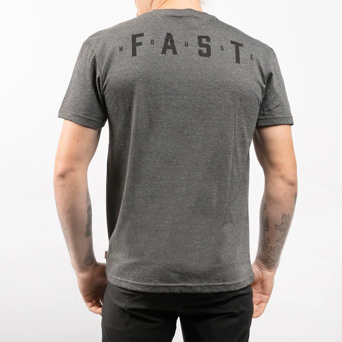 Fasthouse Evoke Short Sleeve Tech Tee - Charcoal Heather - Image 3