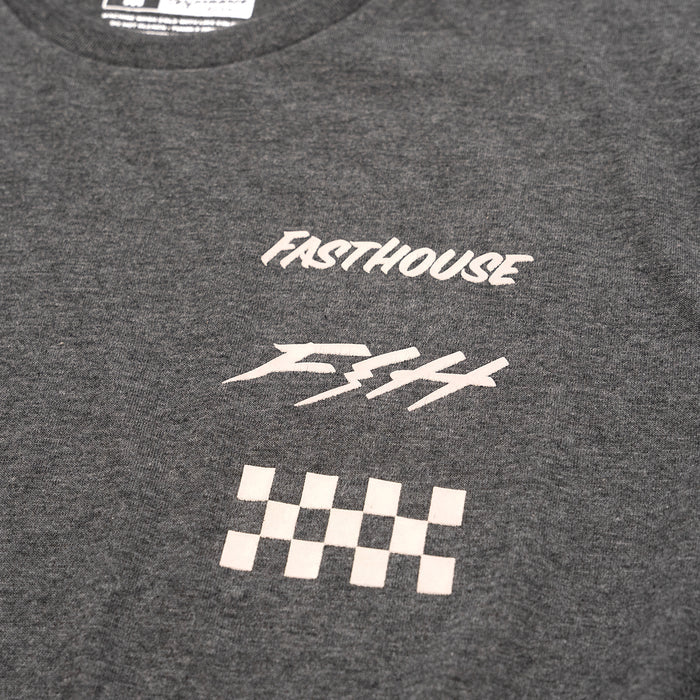 Fasthouse Evoke Short Sleeve Tech Tee - Charcoal Heather - Image 5