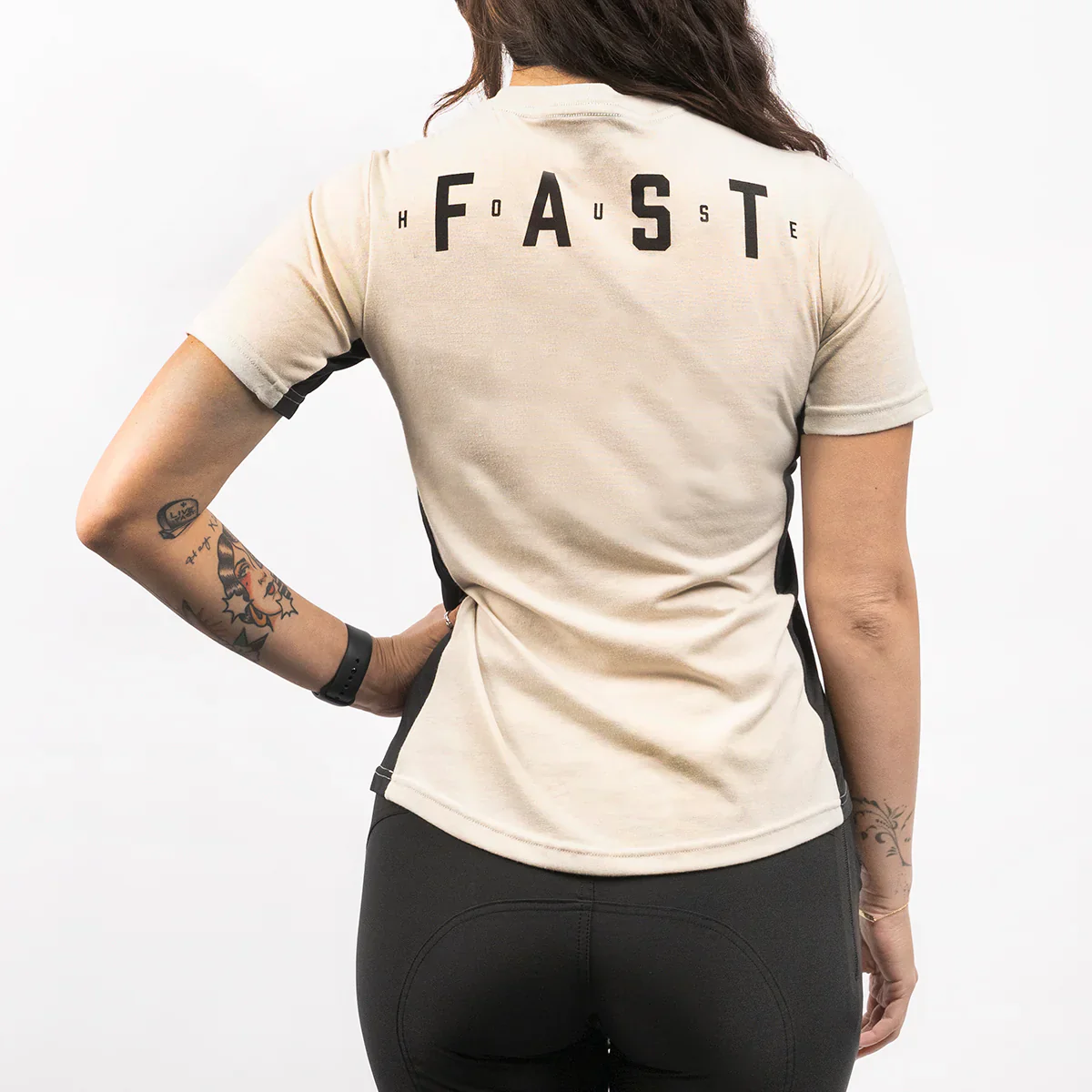 Fasthouse Evoke Short Sleeve Tech Tee - Womens - Cream - Image 2