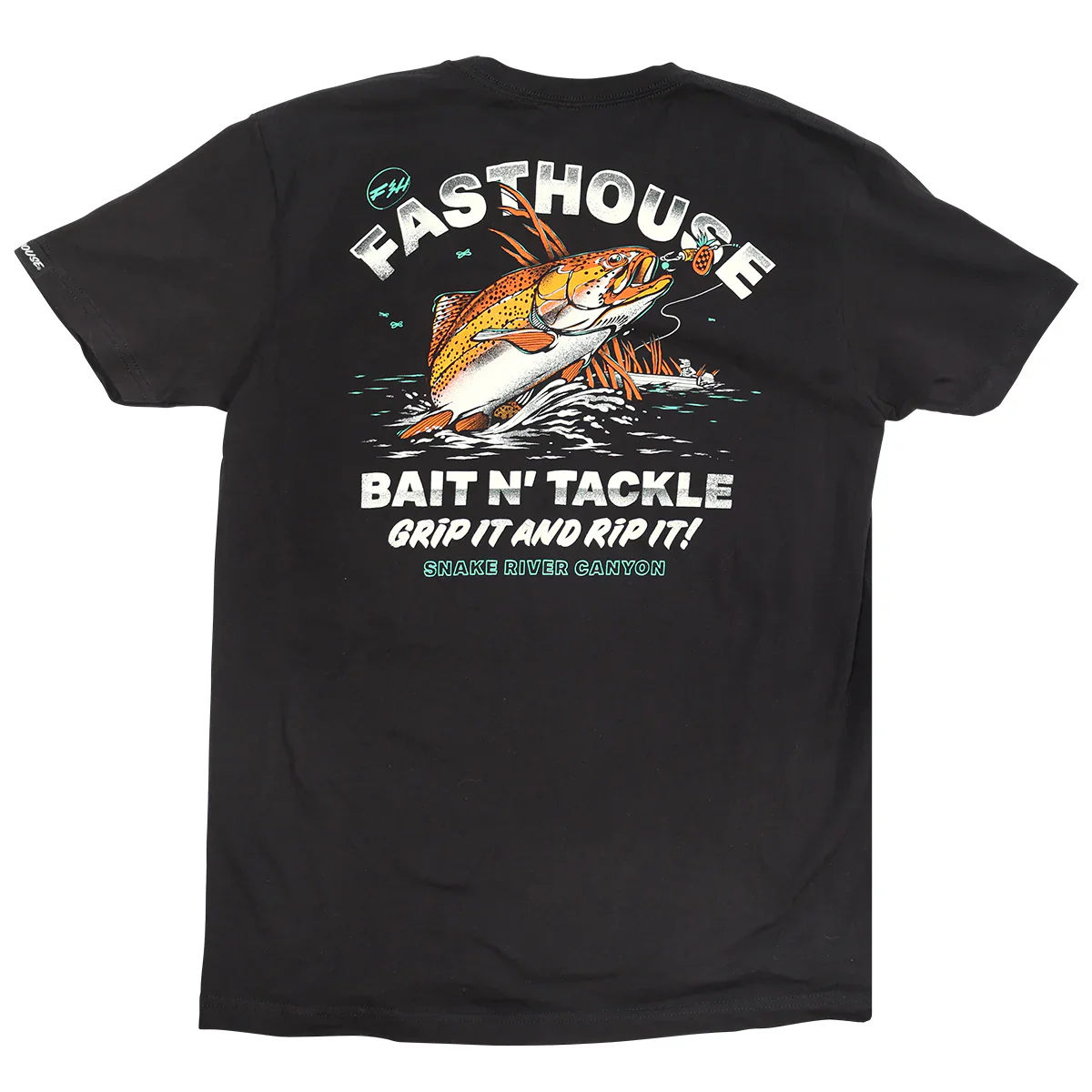 Fasthouse Gone Fishin Tee - Black
