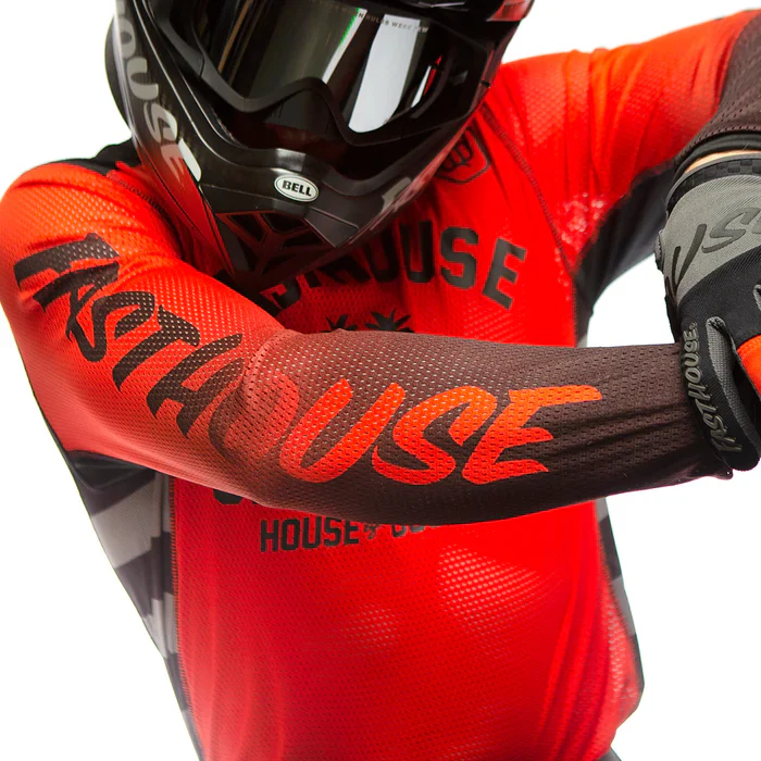 Fasthouse Grindhouse Air Cooled Asher Jersey - Infrared-Black - Image 5