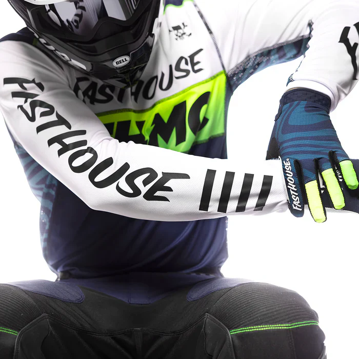 Fasthouse Grindhouse Nova Jersey - White-Navy - Image 4