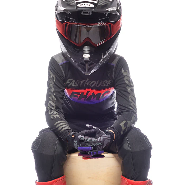 Fasthouse Grindhouse Nova Jersey - Youth - Black-Black - Image 3