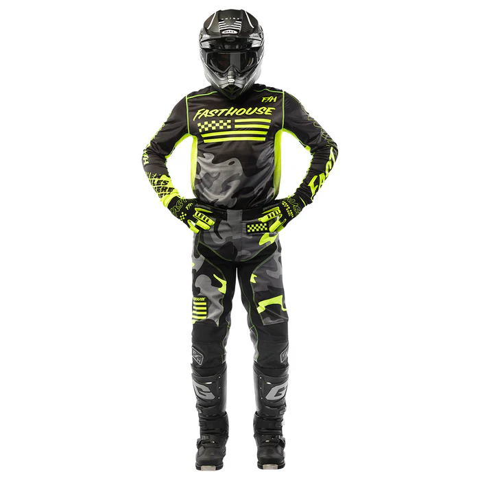 Fasthouse Grindhouse Riot Pant - Black-Hi Viz - Image 3