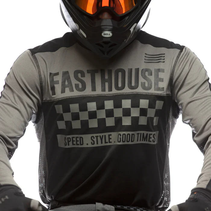 Fasthouse Grindhouse Torino Jersey - Black-Gray - Image 6