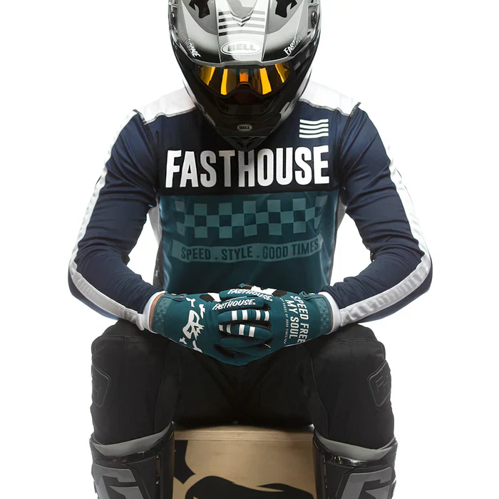 Fasthouse Grindhouse Torino Jersey - Blue-Black - Image 5