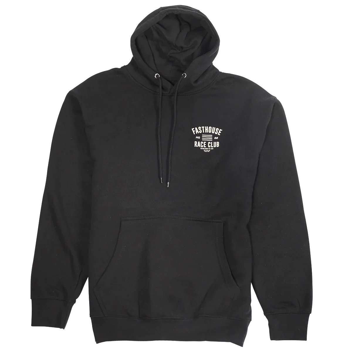Fasthouse HQ Club Hooded Pullover - Black - Image 2