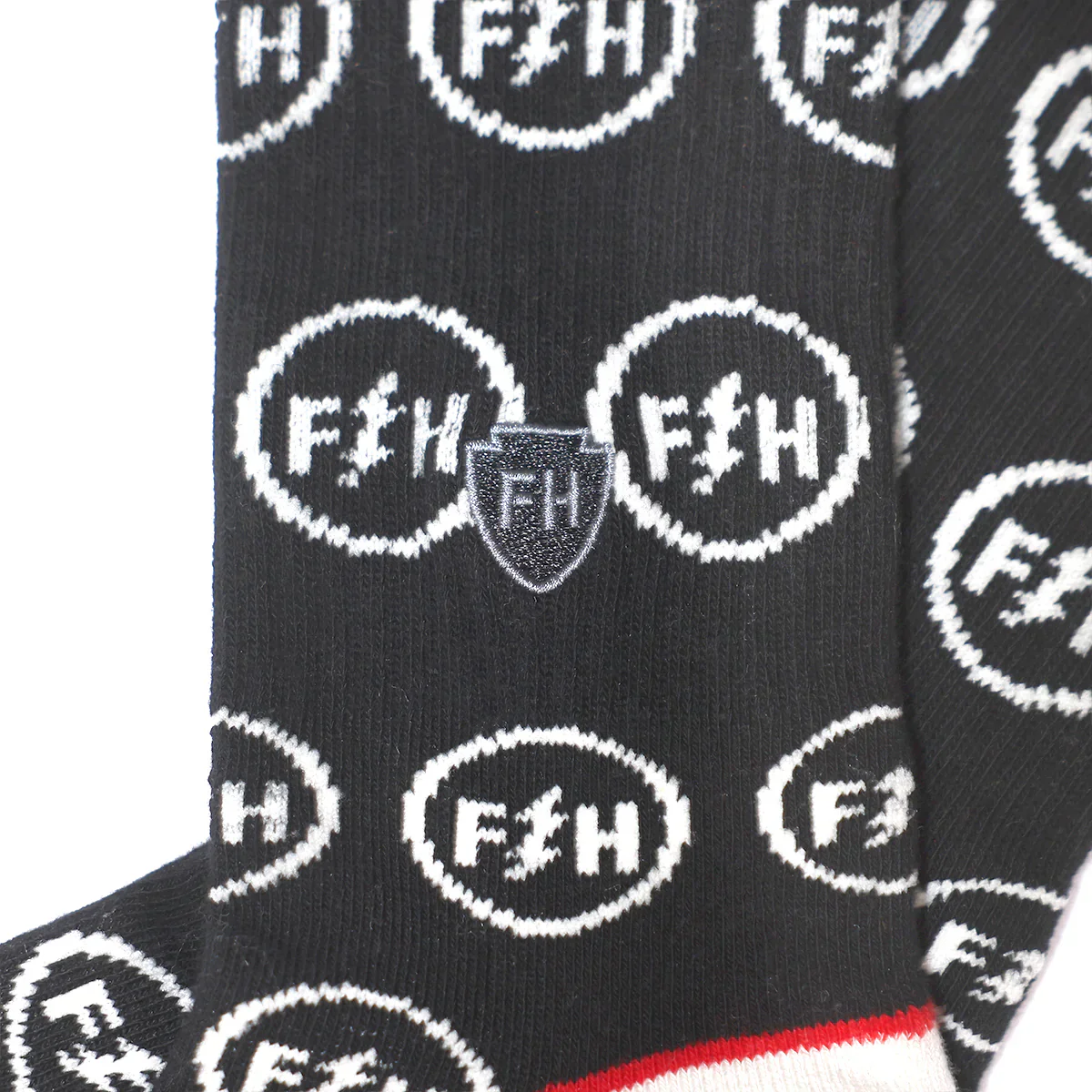 Fasthouse Icon Sock - Black-White - Image 2
