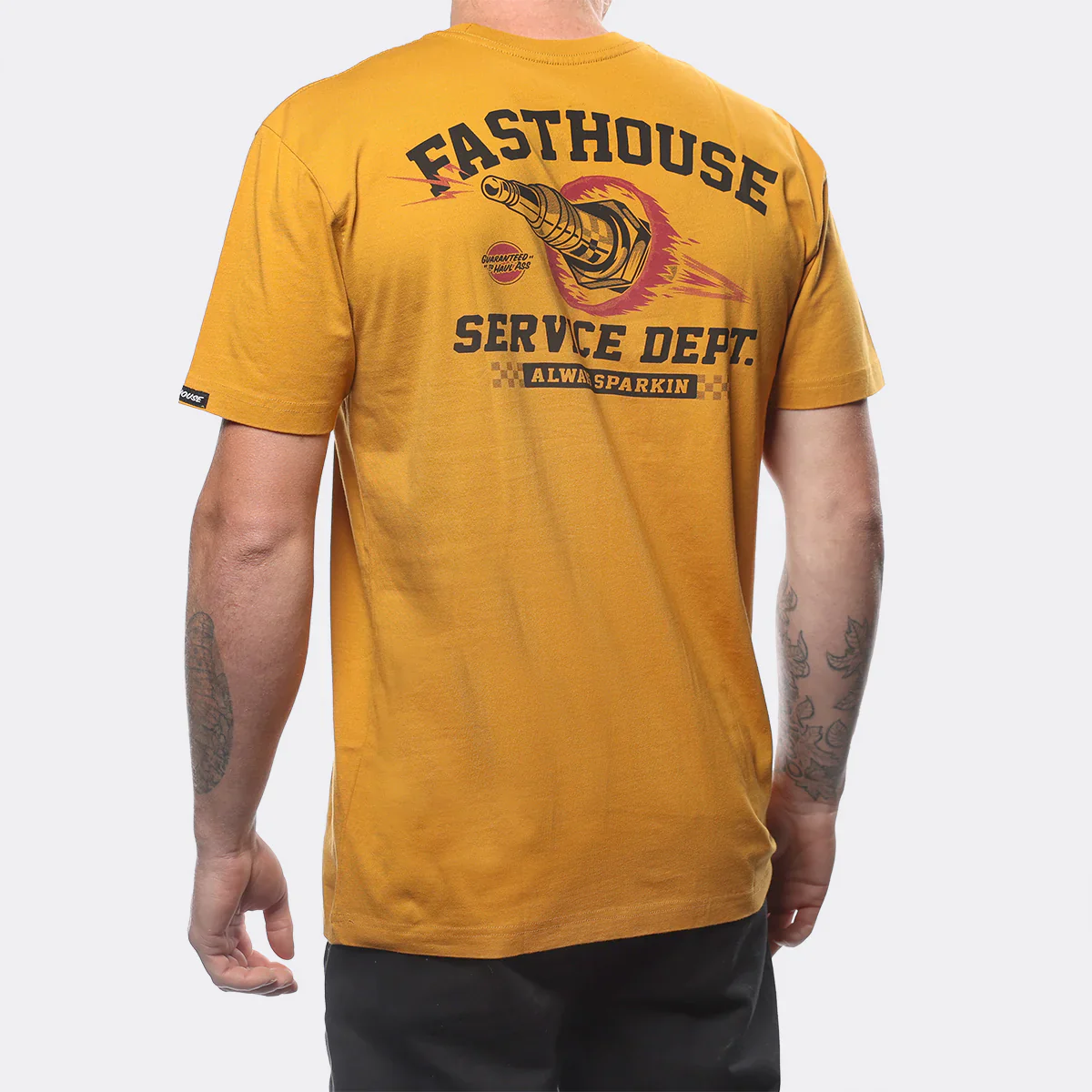 Fasthouse Ignite Tee - Vintage Gold - Image 4