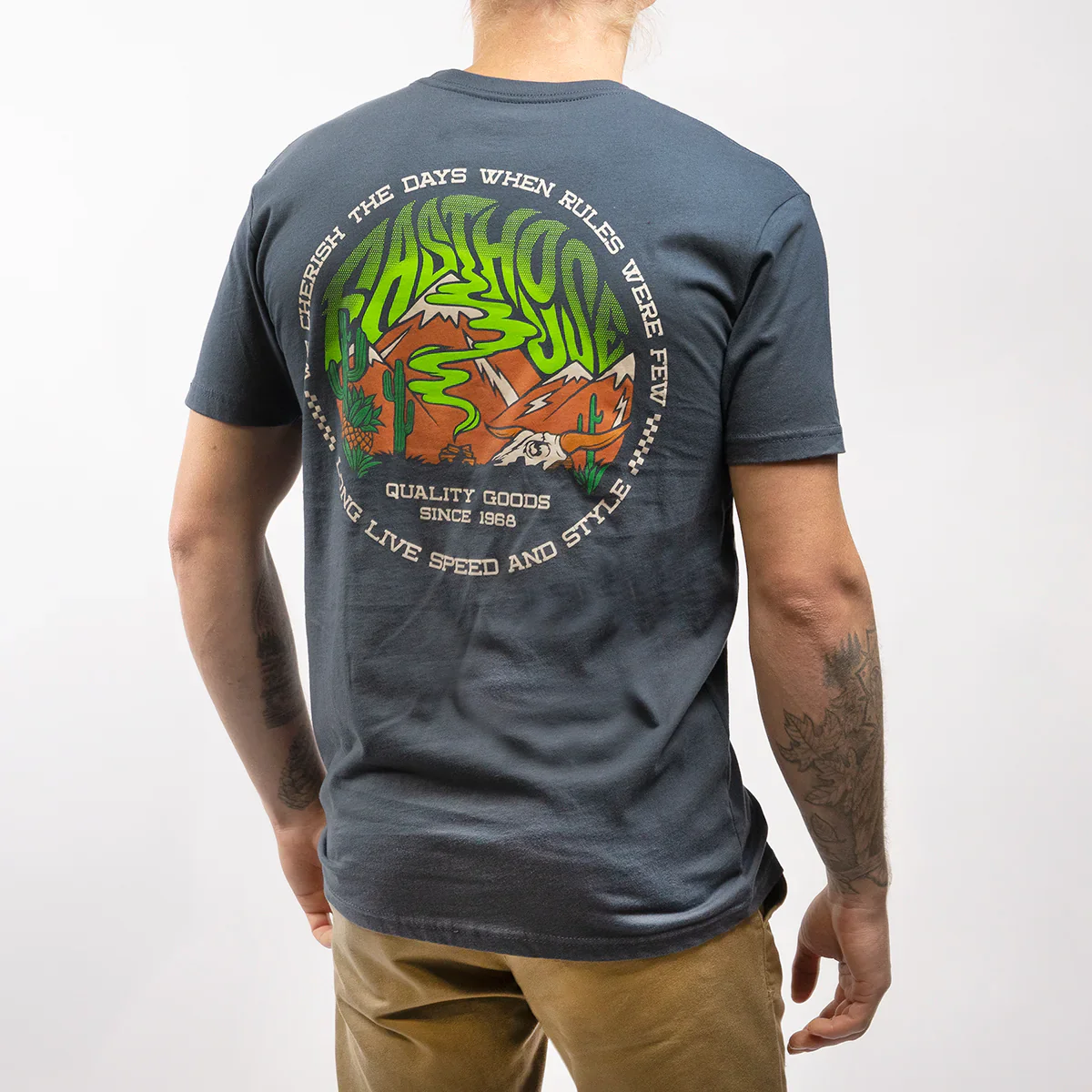 Fasthouse Nomad Tee - Indigo - Image 3