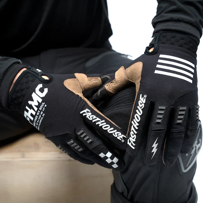 Fasthouse Off-Road Sand Cat Glove - Black-Black - Image 5