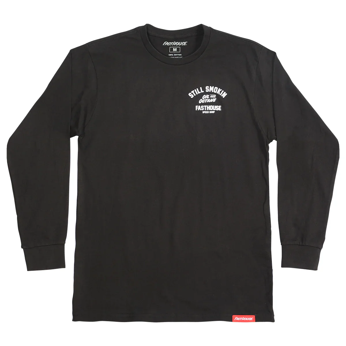 Fasthouse Smoke & Octane Long Sleeve Tee - Black - Image 2