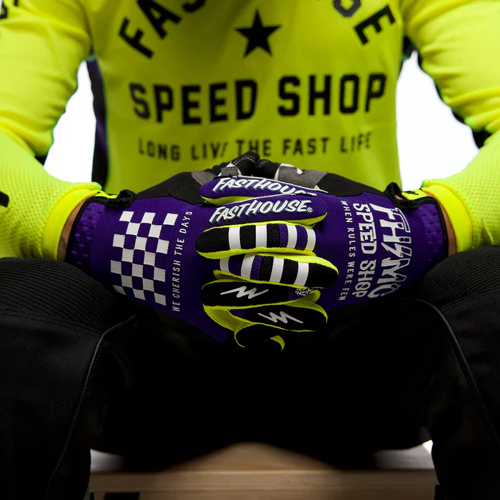 Fasthouse Speed Style Brute Glove - Purple-Black - Image 4
