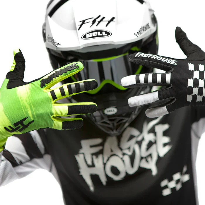 Fasthouse Speed Style Jester Glove - Hi Viz-Black - Image 4