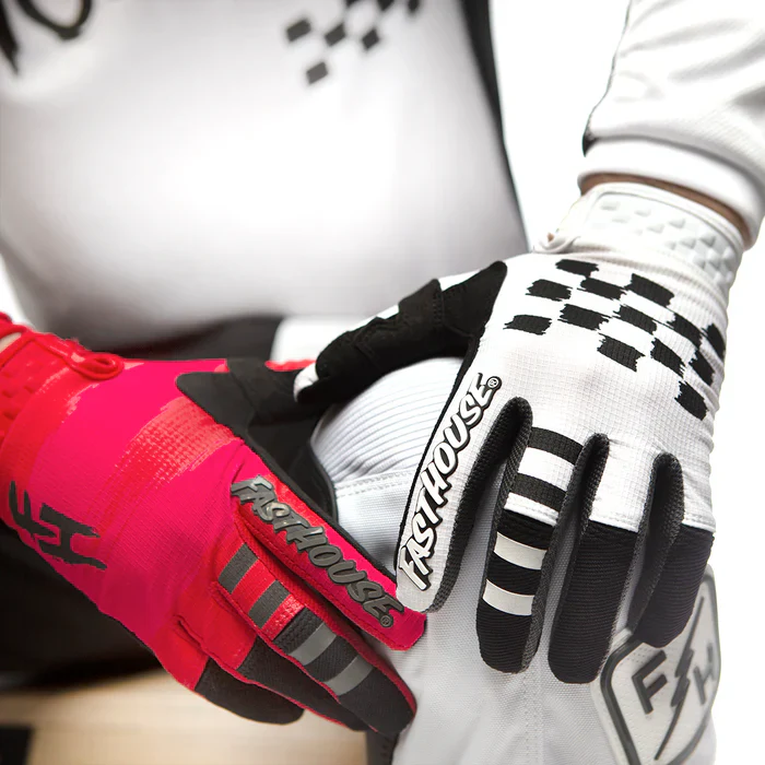 Fasthouse Speed Style Jester Glove - Infrared-White - Image 4