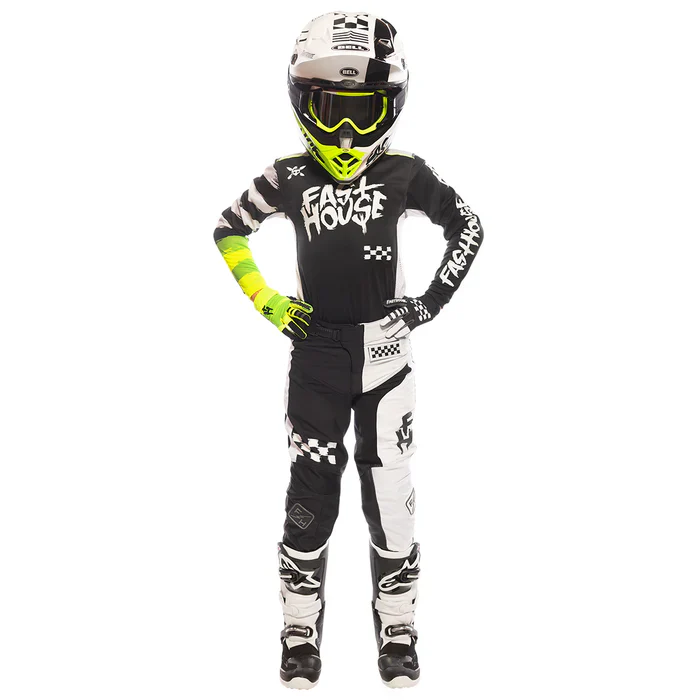 Fasthouse Speed Style Jester Pant - Youth - Black-White - Image 7
