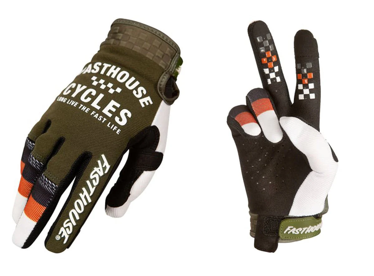 Fasthouse Speed Style Pacer MTB Glove - Olive-White