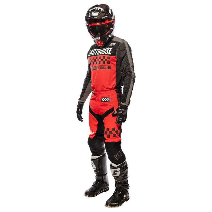 Fasthouse Speed Style Pant - Red-Black - Image 5