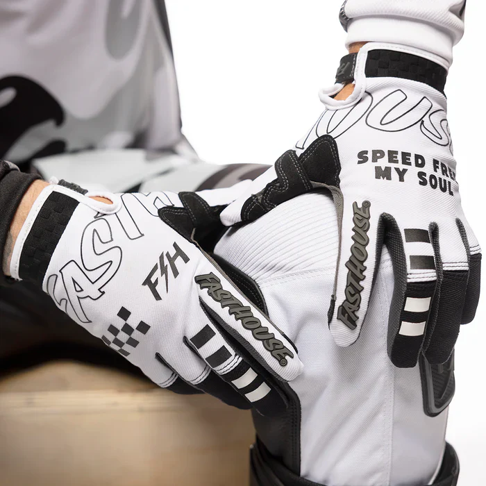 Fasthouse Speed Style Riot Glove - White-Black - Image 4